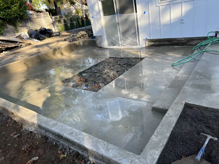 Patio and connecting paths