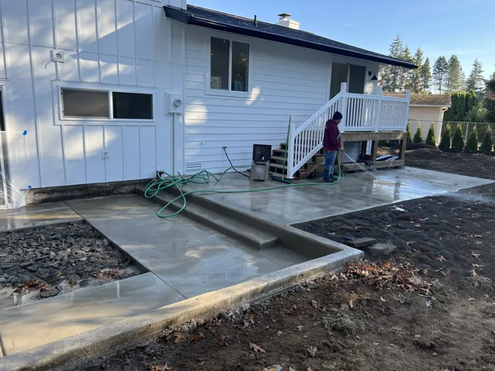 Patio and connecting paths