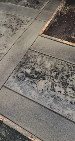 Stamped walkway details
