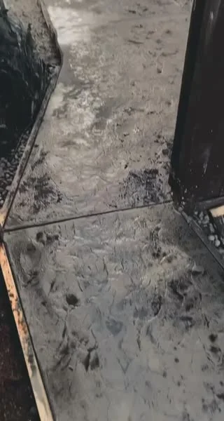 Stamped walkway details