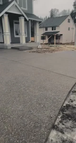 Exposed aggregate driveway walkthrough