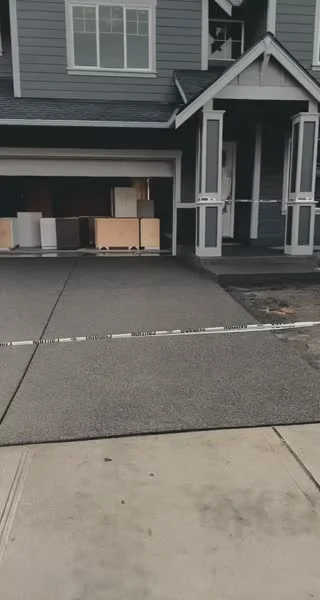 Exposed aggregate driveway walkthrough