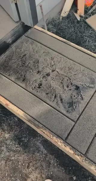 Stamped walkway details