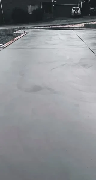 Concrete patio walkthrough