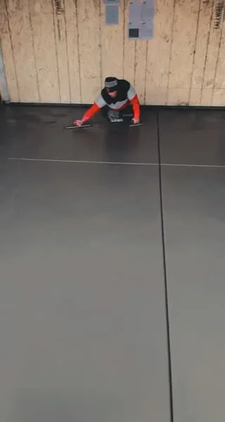 Garage floor finishing
