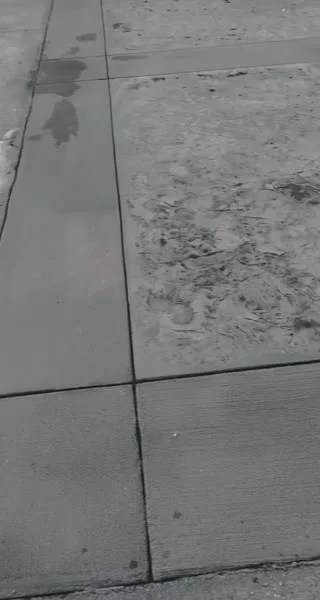 Stamped patio walkthrough